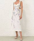 Zimmermann Natura Midi Dress in Blue Birds - Dresses