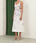 Zimmermann Natura Midi Dress in Blue Birds - Dresses