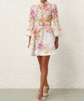 Zimmermann - Zimmermann Natura Buttoned Mini Dress