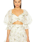 Zimmermann Natura Pleated Bodice - 10 / Print - Tops