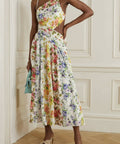 Zimmermann - Zimmermann Net Sustain Asymmetric Open-Back Floral-Print Organic Linen Midi Dress