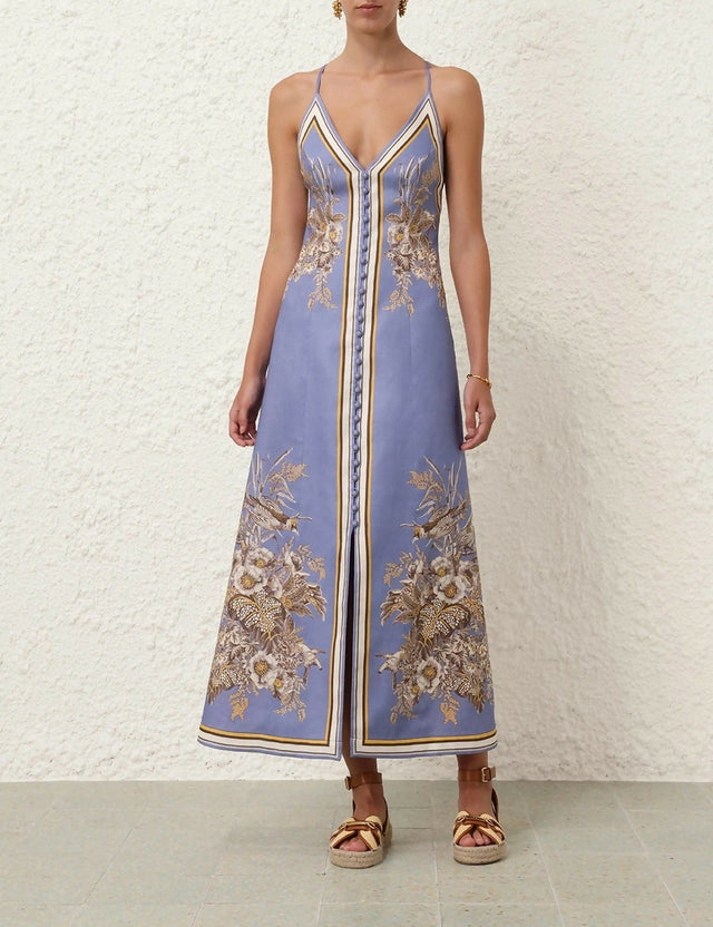 Zimmermann Ottie Slip Dress - 8 / Multi - Dresses