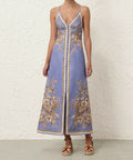 Zimmermann Ottie Slip Dress in Blue Flora - 12 / Print - Dresses