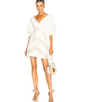 Zimmermann Painted Heart Chevron Mini White Size 2 - 12 / White - Dresses