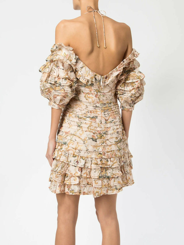 Zimmermann Painted Heart Fold Mini Size 1 - 10 / Floral - Dresses
