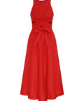 Zimmermann Patience Midi Dress in Dark Red - Dresses