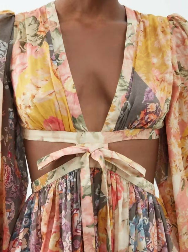 ZimmermannPattiePatchworkLongDressinPatchFloralCLOSE