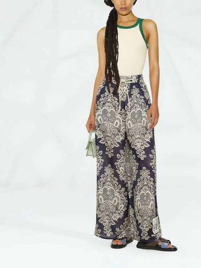 Zimmermann - Zimmermann Pattie Relaxed Shirt and Draw Waist Pants