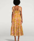 Zimmermann Pattie Shoulder Tie Midi Dress - 10 / Yellow - Dresses