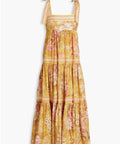 Zimmermann Pattie Tie Shoulder Dress Size 3 Yellow - 14 / Yellow - Dresses