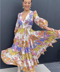 Zimmermann Pattie Wrap Midi Dress Size 2 - 12 / Multi - Dresses