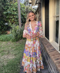 Zimmermann Pattie Wrap Midi Dress Size 2 - 12 / Multi - Dresses