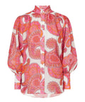 Zimmermann - Zimmermann Peggy Billow Blouse and Safari Pocket Short in Magenta Ivory Paisley