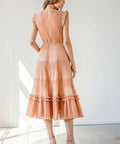 Zimmermann Pleated Midi Dress in Lipstick Size 12 14 - Dresses