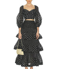Zimmermann Pleated Skirt & Top - 10 / Black - Outfit Sets