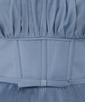 Pleated Tiered Midi Dress