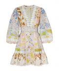 Zimmermann Pop Trimmed Mini Dress Spliced - 10 / Multi - Dresses