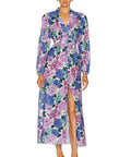 Zimmermann - Poppy Plunge Floral Midi Dress - 12 / Floral - Dresses