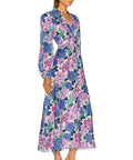 Zimmermann - Poppy Plunge Floral Midi Dress - 12 / Floral - Dresses