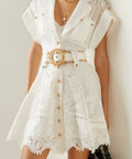 Zimmermann - Zimmermann Postcard Embroidered Mini Dress