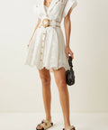 Zimmermann - Zimmermann Postcard Embroidered Mini Dress