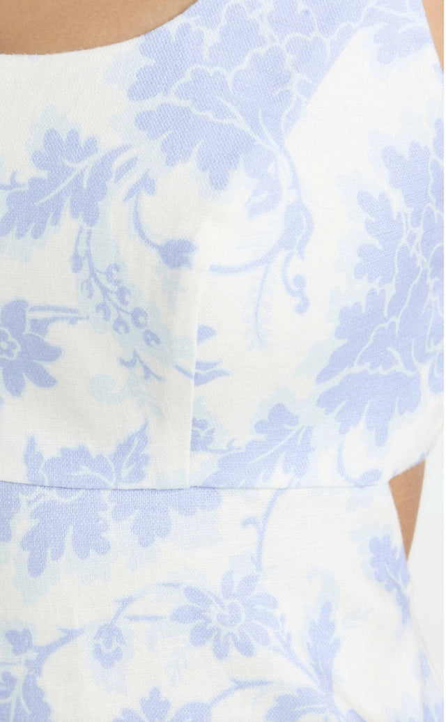 Zimmermann - Zimmermann Postcard Open-Back Floral-Print Linen Midi Dress