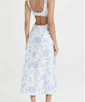 Zimmermann - Zimmermann Postcard Open-Back Floral-Print Linen Midi Dress