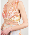 Zimmermann Postcard Pleated Maxi Dress Multi Size - 8 / Multi - Dresses