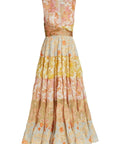 Zimmermann Postcard Pleated Midi Dress Splice Size 8 10 & 12 - 8 / Multi - Dresses