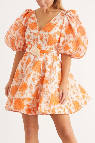 Zimmermann - Zimmermann Postcard Puff Sleeve Mini Dress