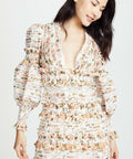 Zimmermann Radiate Smocked Mini Dress - 10 / Multi - Dresses