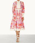 ZimmermannRaieBillowSleeveMidiDress
