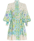 Zimmermann - Zimmermann Raie Buttoned Mini Dress