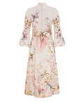 Zimmermann Rebellion Button Midi Dress - 10 / Print - Dresses