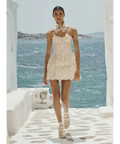 Zimmermann Rebellion Filigree Mini Dress in Cream - 12 / Cream - Dresses