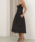 Zimmermann Rebellion Fitted Picnic Dress black size 3/AU14 - Midi Dress