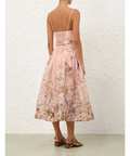 Zimmermann Rebellion Fitted Picnic Dress in Pink Aviary - 12 / Pink - Dresses