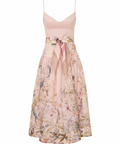 Zimmermann Rebellion Fitted Picnic Dress pink size 3 / AU 14 - Midi Dress