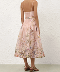 Zimmermann Rebellion Fitted Picnic Dress pink size 3 / AU 14 - Midi Dress