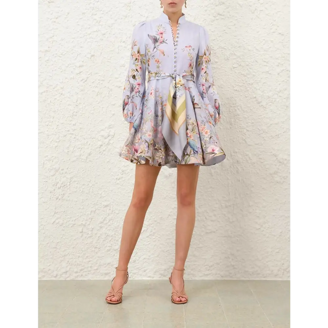 Zimmermann Rebellion Mini Dress - 10 / Print - Dresses