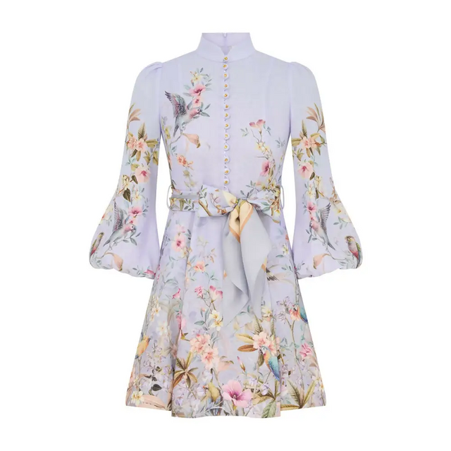 Zimmermann Rebellion Mini Dress - 10 / Print - Dresses