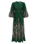 ZImmermann Rhiannon Plunge Maxi Dress Green Passion | Passion For Fashion ZImmermann Rhiannon Plunge Maxi Dress Green Passion | Passion For Fashion