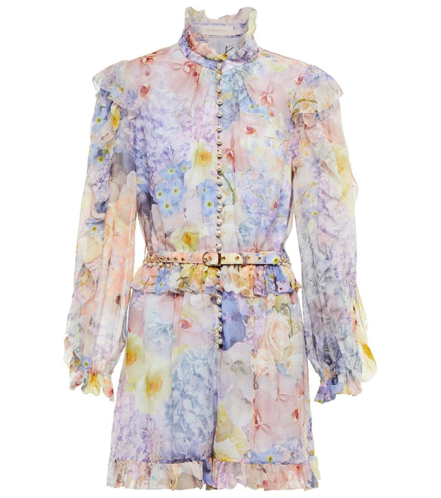 Zimmermann - Zimmermann Rhythmic Ruffle Playsuit Floral