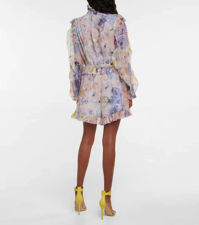 Zimmermann - Zimmermann Rhythmic Ruffle Playsuit Floral
