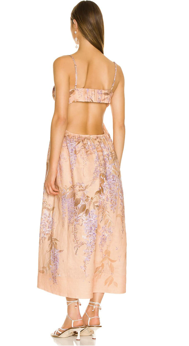 Zimmermann Rosa Bralette Midi Dress Size 8 & 10 - Dresses