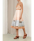 Zimmermann Scarborough Picnic Midi Dress in Peach Nautical Map - 12 / Print - Dresses