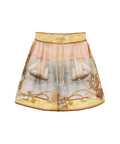 Zimmermann Scarborough Relaxed Shirt and Short Set in Yellow Nautical Map - Outfit Sets