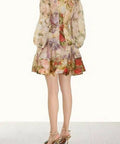 Zimmermann Sensory Flip Dress Mini Dress Floral Size 1 / AU 10 - 10 / Multi - Dresses