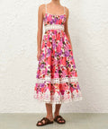 Zimmermann Stardust Fit and Flare Dress - 10 / Floral - Dresses