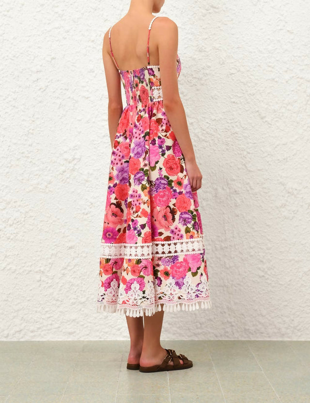 Zimmermann Stardust Fit and Flare Dress - 10 / Floral - Dresses